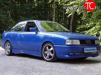 5 099 р. Пороги накладки RS Audi 80 B3 седан (1986-1991) (Неокрашенные)  с доставкой в г. Новочеркасск