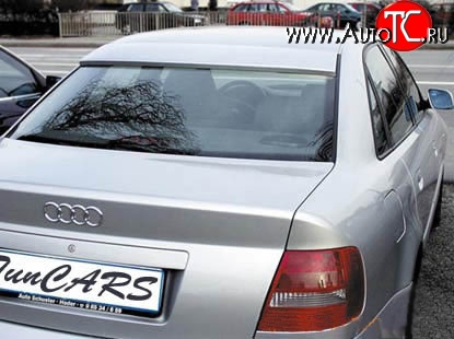 2 749 р. Козырёк RS на заднее лобовое стекло автомобиля  Audi A4  B5 8D2 седан (1994-2001) дорестайлинг, 1-ый рестайлинг, 2-ой рестайлинг (Неокрашенный)  с доставкой в г. Новочеркасск