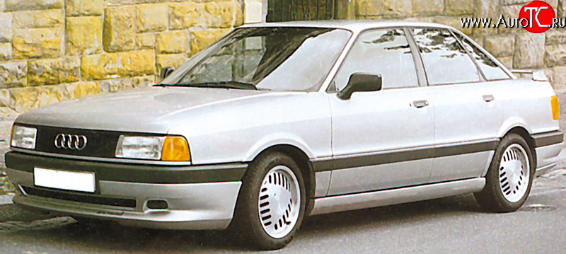 4 999 р. Накладка переднего бампера Classic V2 Audi 80 B3 седан (1986-1991)  с доставкой в г. Новочеркасск