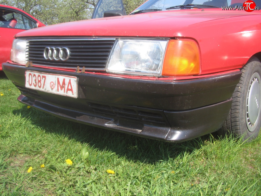 4 399 р. Накладка Sport на передний бампер Audi 100 C3 седан дорестайлинг (1982-1987)  с доставкой в г. Новочеркасск