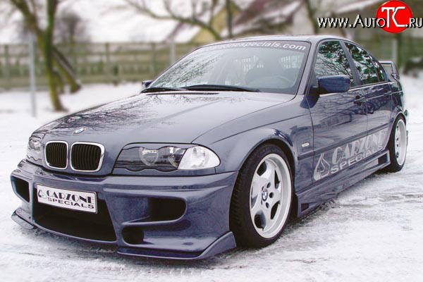 8 899 р. Передний бампер CarZone BMW 3 серия E46 седан дорестайлинг (1998-2001)  с доставкой в г. Новочеркасск