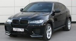 4 749 р. Накладки Global-Tuning на передний бампер автомобиля  BMW X6  E71 (2008-2014) дорестайлинг, рестайлинг (Неокрашенная)  с доставкой в г. Новочеркасск. Увеличить фотографию 1