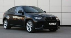 4 749 р. Накладки Global-Tuning на передний бампер автомобиля BMW X6 E71 дорестайлинг (2008-2012) (Неокрашенная)  с доставкой в г. Новочеркасск. Увеличить фотографию 2