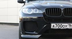 4 749 р. Накладки Global-Tuning на передний бампер автомобиля BMW X6 E71 дорестайлинг (2008-2012) (Неокрашенная)  с доставкой в г. Новочеркасск. Увеличить фотографию 4