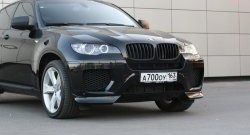 4 749 р. Накладки Global-Tuning на передний бампер автомобиля BMW X6 E71 дорестайлинг (2008-2012) (Неокрашенная)  с доставкой в г. Новочеркасск. Увеличить фотографию 5