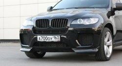 4 749 р. Накладки Global-Tuning на передний бампер автомобиля  BMW X6  E71 (2008-2014) дорестайлинг, рестайлинг (Неокрашенная)  с доставкой в г. Новочеркасск. Увеличить фотографию 6