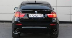 4 749 р. Накладки Global-Tuning на задний бампер автомобиля BMW X6 E71 рестайлинг (2012-2014) (Неокрашенные)  с доставкой в г. Новочеркасск. Увеличить фотографию 3