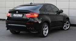 4 749 р. Накладки Global-Tuning на задний бампер автомобиля BMW X6 E71 рестайлинг (2012-2014) (Неокрашенные)  с доставкой в г. Новочеркасск. Увеличить фотографию 4