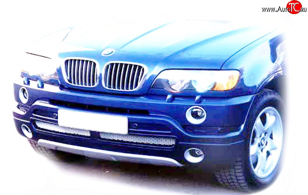 119 р. Накладка AS Concept на передний бампер BMW X5 E53 дорестайлинг (1999-2003) (Неокрашенная)  с доставкой в г. Новочеркасск