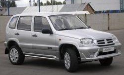 1 799 р. Пороги накладки Аскет Chevrolet Niva 2123 дорестайлинг (2002-2008) (Неокрашенные)  с доставкой в г. Новочеркасск. Увеличить фотографию 1