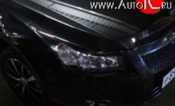 869 р. Реснички Style  Chevrolet Cruze ( J300,  J305) (2009-2015) седан дорестайлинг, хэтчбек дорестайлинг, седан рестайлинг, хэтчбек рестайлинг (Неокрашенные)  с доставкой в г. Новочеркасск. Увеличить фотографию 1