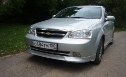 3 499 р. Накладка CTS на передний бампер автомобиля Chevrolet Lacetti седан (2002-2013) (Неокрашенная)  с доставкой в г. Новочеркасск. Увеличить фотографию 1