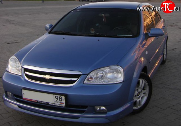 5 949 р. Накладка Street Edition на передний бампер  Chevrolet Lacetti  седан (2002-2013) (Неокрашенная)  с доставкой в г. Новочеркасск