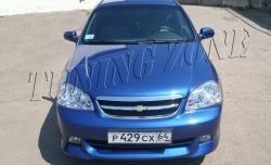 2 399 р. Накладка переднего бампера Tuning Zone  Chevrolet Lacetti  седан (2002-2013) (Неокрашенная)  с доставкой в г. Новочеркасск. Увеличить фотографию 2