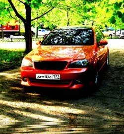 2 399 р. Накладка переднего бампера Tuning Zone  Chevrolet Lacetti  седан (2002-2013) (Неокрашенная)  с доставкой в г. Новочеркасск. Увеличить фотографию 5