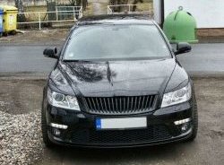 859 р. Реснички на фары СТ Skoda Octavia A5 рестайлинг универсал (2008-2013) (Неокрашенные)  с доставкой в г. Новочеркасск. Увеличить фотографию 2