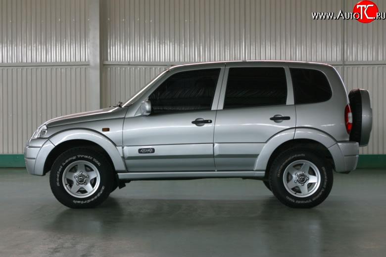 2 499 р. Обтекатель порогов Апал Chevrolet Niva 2123 дорестайлинг (2002-2008) (Неокрашенные)  с доставкой в г. Новочеркасск