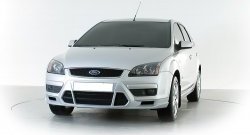 2 899 р. Накладка переднего бампера Sport Style Ford Focus 2 хэтчбэк 3 дв. дорестайлинг (2004-2007) (Неокрашенная)  с доставкой в г. Новочеркасск. Увеличить фотографию 2