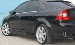 4 649 р. Пороги накладки ICС Ford Focus 2 седан рестайлинг (2007-2011) (Неокрашенные)  с доставкой в г. Новочеркасск. Увеличить фотографию 5