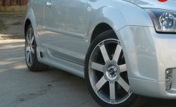 5 899 р. Пороги накладки MaxS  Ford Focus  2 (2004-2011) хэтчбэк 3 дв. дорестайлинг, хэтчбэк 3 дв. рестайлинг (Неокрашенные)  с доставкой в г. Новочеркасск. Увеличить фотографию 3