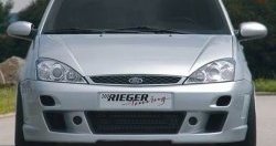 8 899 р. Передний бампер Rieger Ford Focus 1 седан рестайлинг (2001-2005)  с доставкой в г. Новочеркасск. Увеличить фотографию 2