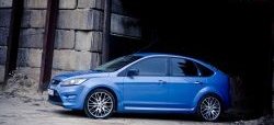 6 999 р. Пороги накладки ST Ford Focus 2 седан рестайлинг (2007-2011) (Неокрашенные)  с доставкой в г. Новочеркасск. Увеличить фотографию 2