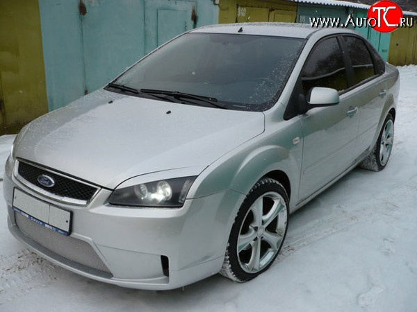 14 299 р. Передний бампер Concept Ford Focus 2 хэтчбэк 3 дв. дорестайлинг (2004-2007) (Неокрашенный)  с доставкой в г. Новочеркасск