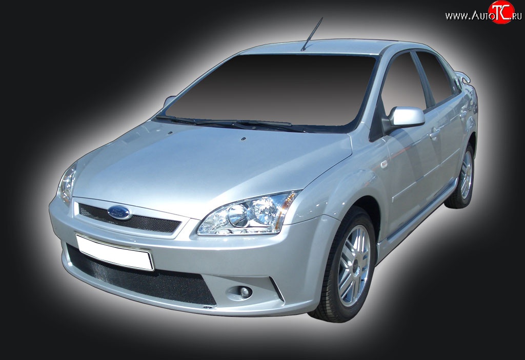 2 549 р. Решётка радиатора GT Dynamics Ford Focus 2  седан дорестайлинг (2004-2008) (Неокрашенная)  с доставкой в г. Новочеркасск