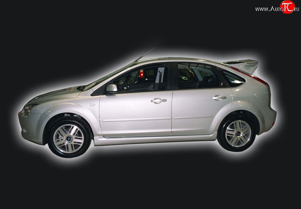 5 999 р. Пороги накладки GT Dynamics Ford Focus 2 седан рестайлинг (2007-2011) (Неокрашенные)  с доставкой в г. Новочеркасск