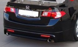 9 399 р. Юбка заднего бампера MUGEN  Honda Accord  CU (2008-2011) седан дорестайлинг (Неокрашенная)  с доставкой в г. Новочеркасск. Увеличить фотографию 2