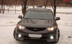 27 799 р. Передний бампер MUGEN  Honda Accord  CU (2008-2011) седан дорестайлинг (Неокрашенный)  с доставкой в г. Новочеркасск. Увеличить фотографию 2