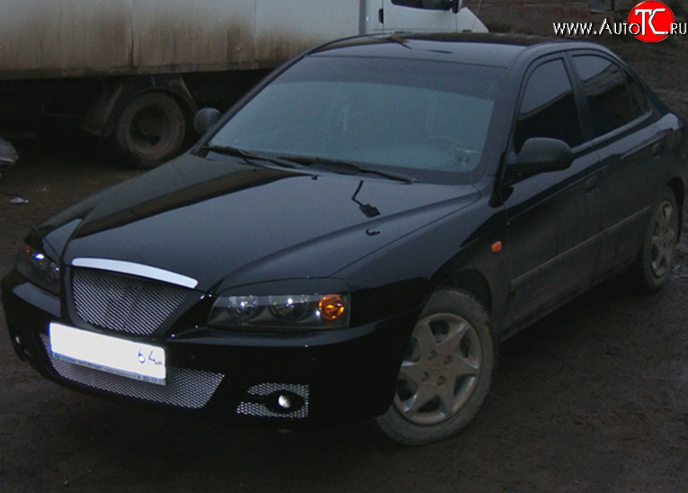 3 399 р. Передний бампер M-VRS Hyundai Elantra XD седан дорестайлинг (2000-2003) (Неокрашенный)  с доставкой в г. Новочеркасск