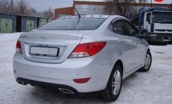 1 799 р. Плавники на крышу Sport  Hyundai Solaris  RBr (2010-2017) седан дорестайлинг, седан рестайлинг (Неокрашенный)  с доставкой в г. Новочеркасск. Увеличить фотографию 2