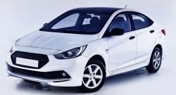 1 099 р. Реснички Sport Hyundai Solaris RBr седан дорестайлинг (2010-2014) (Неокрашенные)  с доставкой в г. Новочеркасск. Увеличить фотографию 5