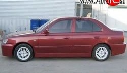 4 699 р. Задний бампер ATH-classic Hyundai Accent седан ТагАЗ (2001-2012) (Неокрашенный)  с доставкой в г. Новочеркасск. Увеличить фотографию 5