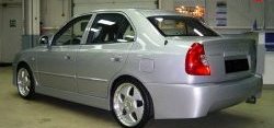 4 699 р. Задний бампер ATH-classic Hyundai Accent седан ТагАЗ (2001-2012) (Неокрашенный)  с доставкой в г. Новочеркасск. Увеличить фотографию 3