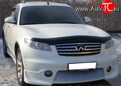 10 599 р. Накладка переднего бампера FX-Design INFINITI FX35 S50 дорестайлинг (2002-2005) (Неокрашенная)  с доставкой в г. Новочеркасск