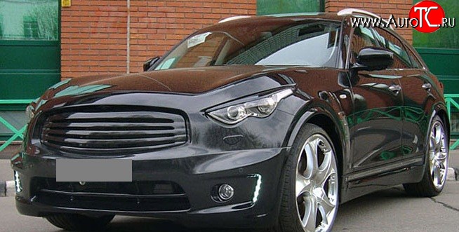 15 999 р. Решётка радиатора Style INFINITI FX35 S51 дорестайлинг (2008-2011) (Неокрашенная)  с доставкой в г. Новочеркасск