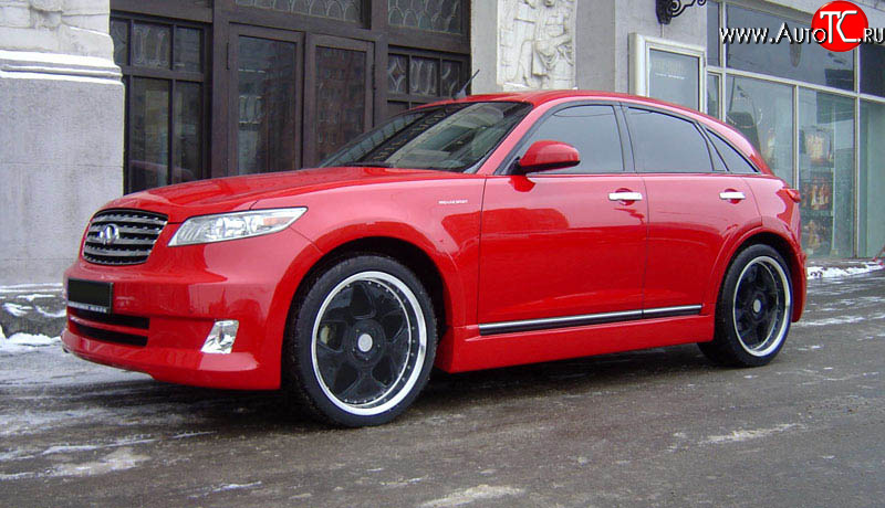 21 099 р. Передние крылья AERO INFINITI FX35 S50 дорестайлинг (2002-2005) (Неокрашенные)  с доставкой в г. Новочеркасск