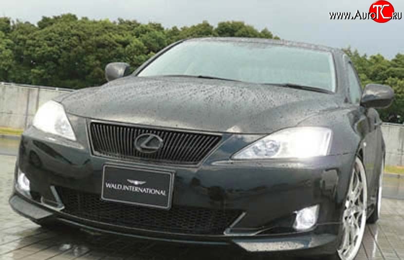 11 399 р. Накладка переднего бампера Wald Lexus IS250 XE20 седан дорестайлинг (2005-2013) (Неокрашенная)  с доставкой в г. Новочеркасск