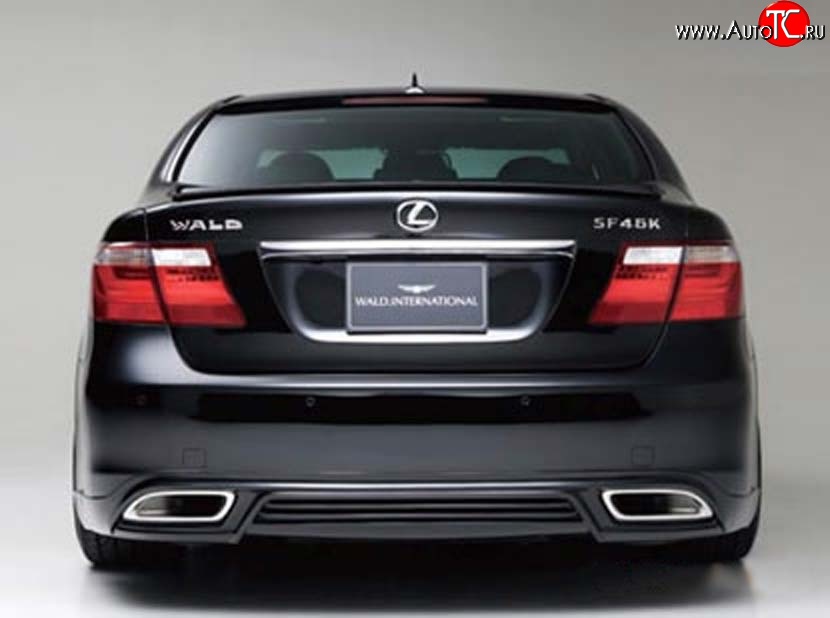 15 699 р. Накладка заднего бампера Wald Lexus LS460 XF40 дорестайлинг (2006-2009) (Неокрашенная)  с доставкой в г. Новочеркасск