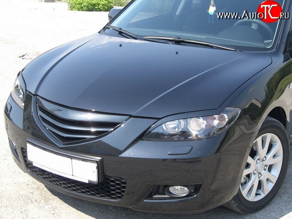 849 р. Реснички Speed (комплект)  Mazda 3/Axela  BK (2003-2009) дорестайлинг седан, рестайлинг седан (Неокрашенные)  с доставкой в г. Новочеркасск