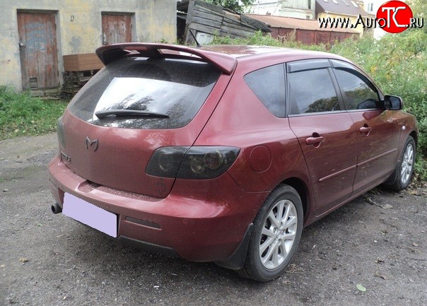 7 319 р. Спойлер Racing Mazda 3/Axela BK дорестайлинг, хэтчбэк (2003-2006) (Неокрашенный)  с доставкой в г. Новочеркасск