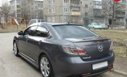 3 499 р. Узкий козырёк на заднее лобовое стекло EX-Style Mazda 6 GH дорестайлинг седан (2007-2010) (Неокрашенный)  с доставкой в г. Новочеркасск. Увеличить фотографию 3