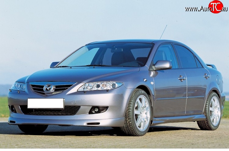 9 499 р. Накладка переднего бампера ATH  Mazda 6 ( GG,  GG, GY) (2002-2005) лифтбэк дорестайлинг, седан дорестайлинг, универсал дорестайлинг  с доставкой в г. Новочеркасск