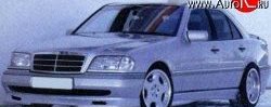 3 599 р. Пороги накладки Rieger Mercedes-Benz C-Class S202 дорестайлинг универсал (1992-1997)  с доставкой в г. Новочеркасск. Увеличить фотографию 2