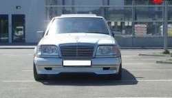 4 299 р. Накладка переднего бампера GT Dynamics Mercedes-Benz E-Class W124 седан дорестайлинг (1984-1993) (Неокрашенная)  с доставкой в г. Новочеркасск. Увеличить фотографию 2