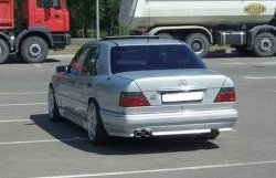 4 299 р. Накладка заднего бампера GT Dynamics Mercedes-Benz E-Class W124 седан дорестайлинг (1984-1993) (Неокрашенная)  с доставкой в г. Новочеркасск. Увеличить фотографию 3