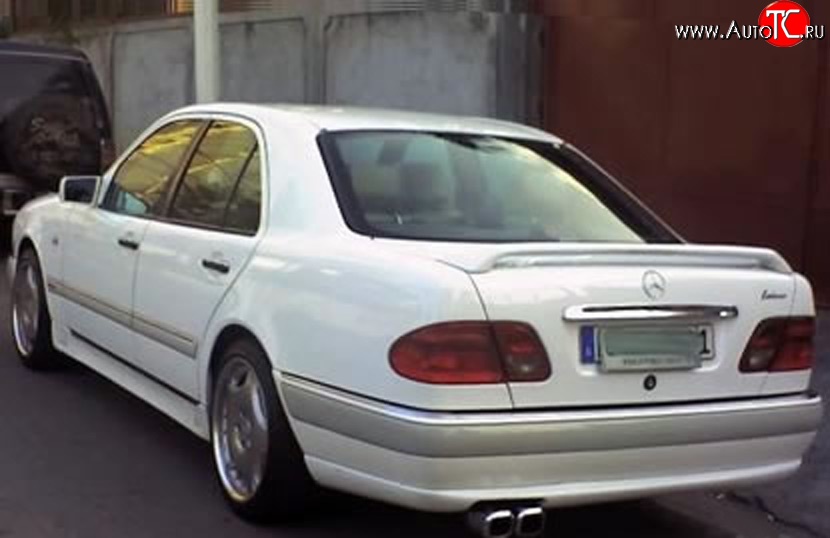 3 799 р. Накладка заднего бампера LORINZER Style Mercedes-Benz E-Class W210 дорестайлинг седан (1996-1999) (Неокрашенная)  с доставкой в г. Новочеркасск