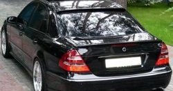 2 699 р. Козырёк AMG на заднее лобовое стекло автомобиля  Mercedes-Benz E-Class  W211 (2002-2009) дорестайлинг седан, рестайлинг седан (Неокрашенный)  с доставкой в г. Новочеркасск. Увеличить фотографию 2